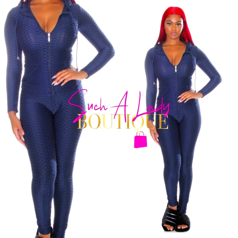 Hooded honeycomb leggings set